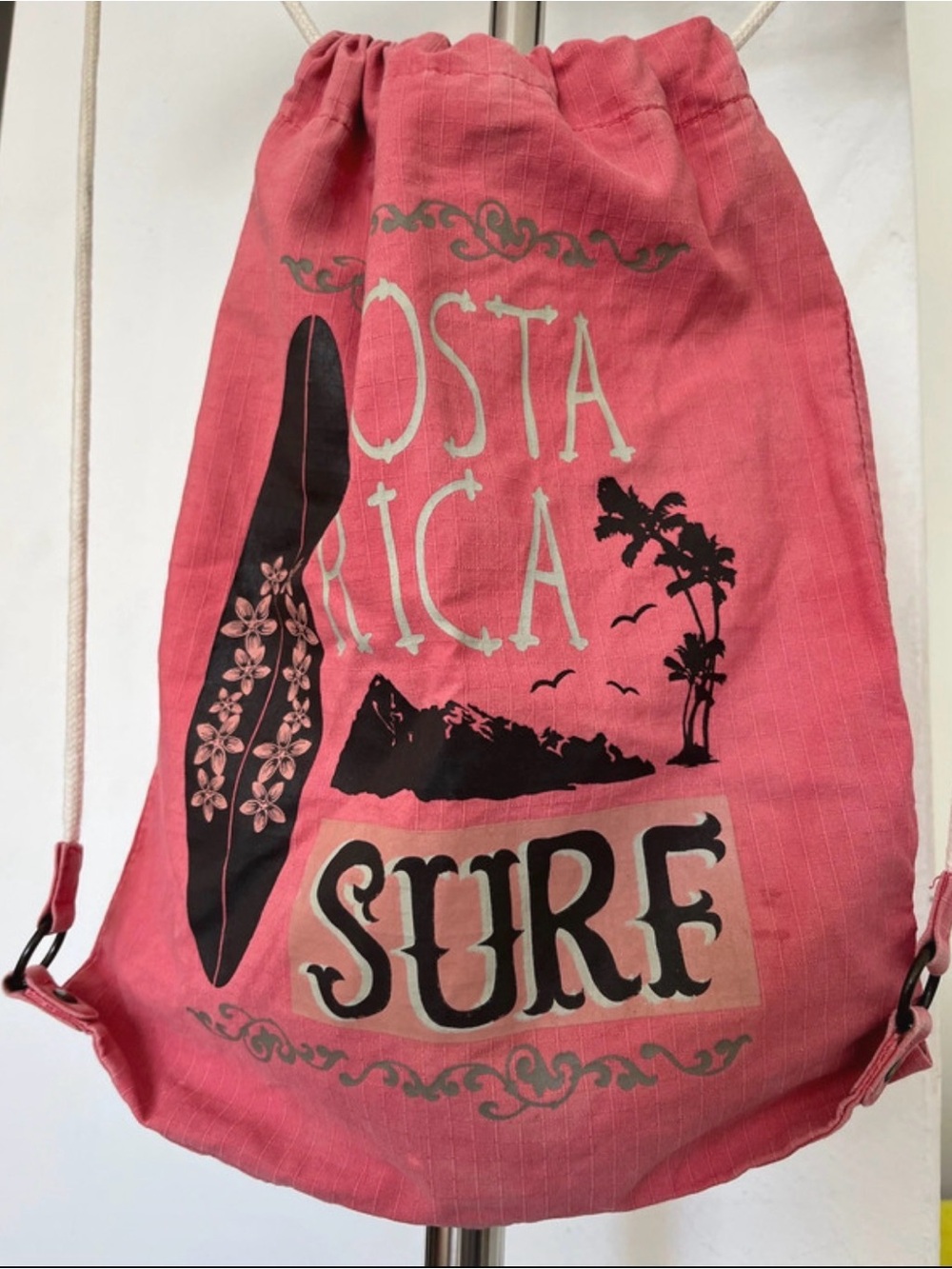 Old Navy Pink Drawstring Surf Bag